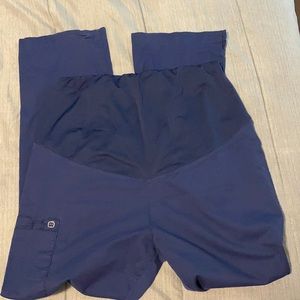 Navy blue maternity scrubs